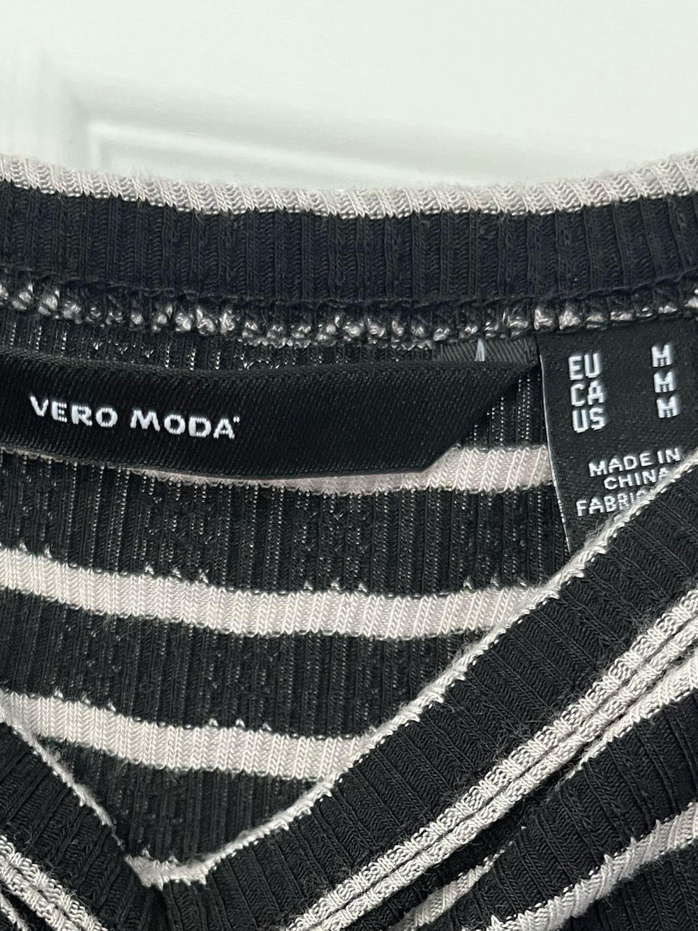 Vero Moda Black and White Striped Mini Tank Dress - Picture 3 of 3